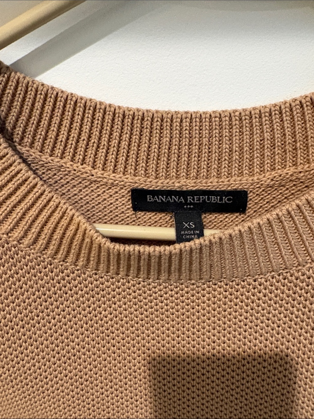 Banana Republic Sleeveless Knit Vest - Camel/Tan - Picture 2 of 3